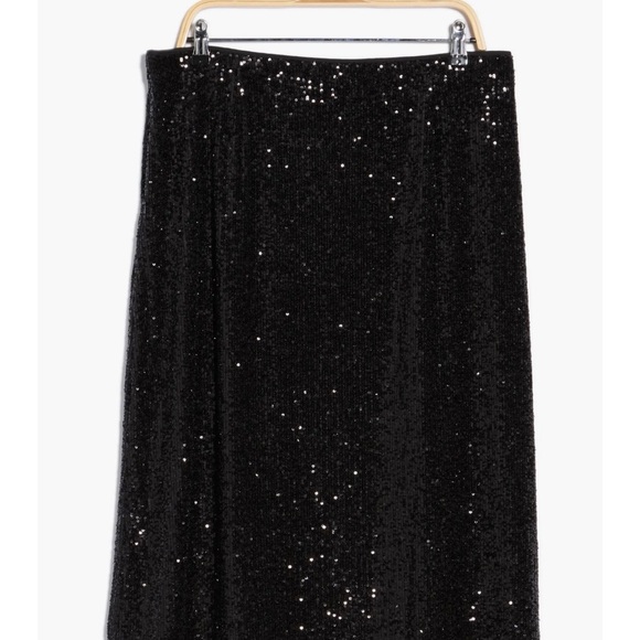 NWT Elegant Black Sequin Skirt Vineyard Vines XSmall - Picture 4 of 5